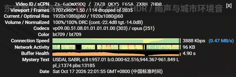 YouTube 移动 1080p