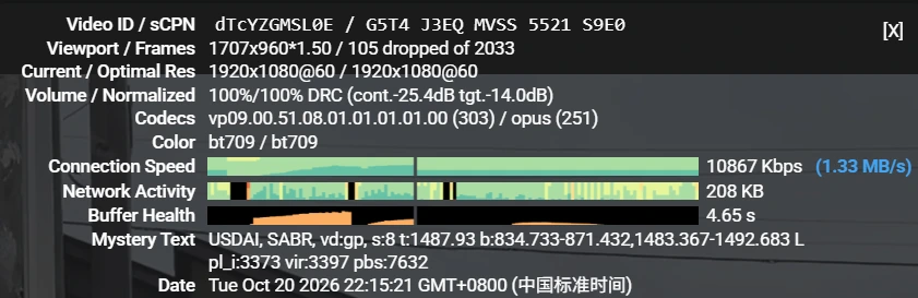 YouTube 移动 1080p 测试 2