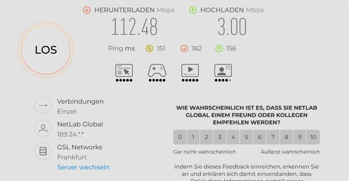 Speedtest 移动 非高峰期