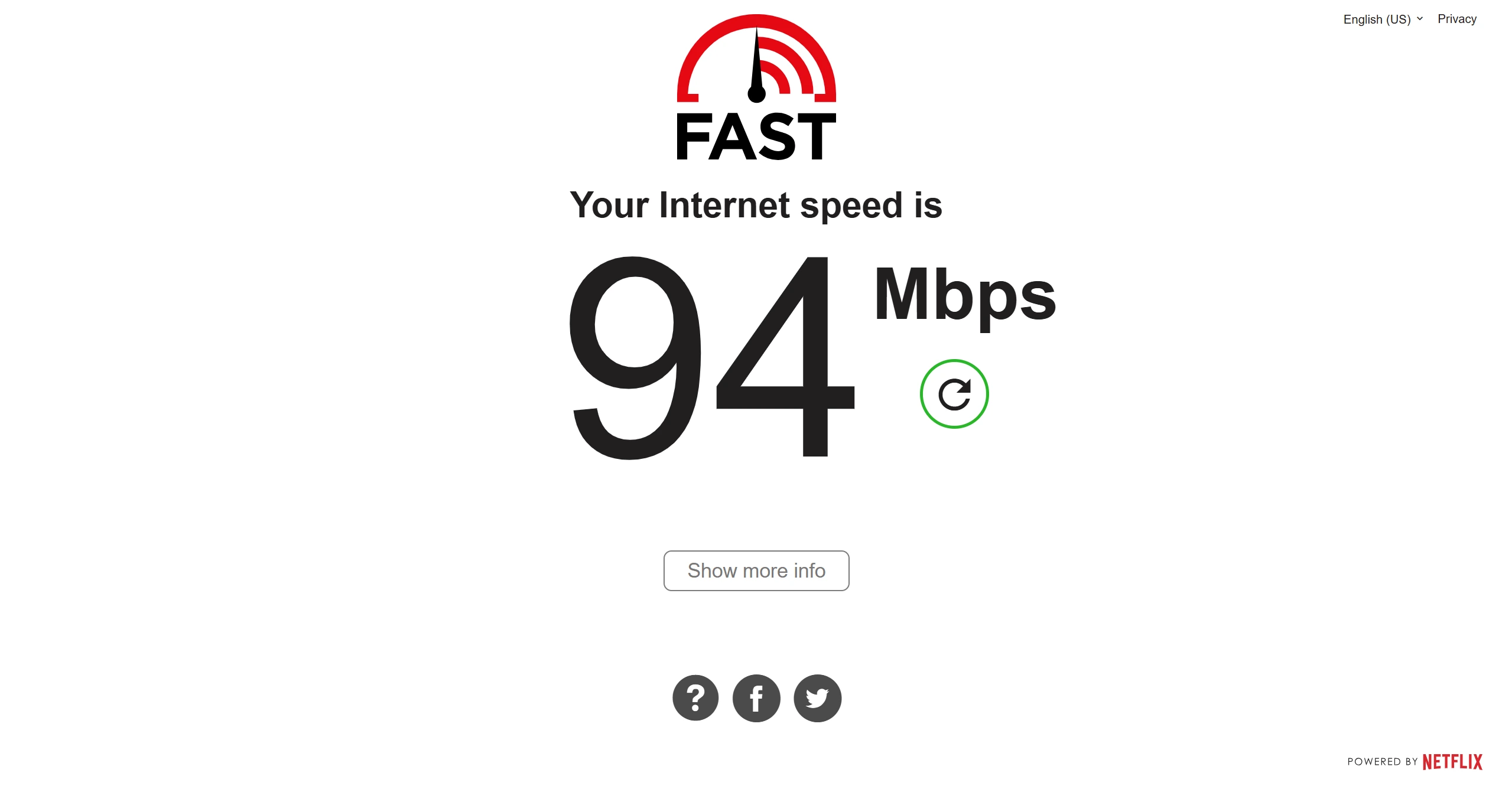Fast 移动 非高峰期