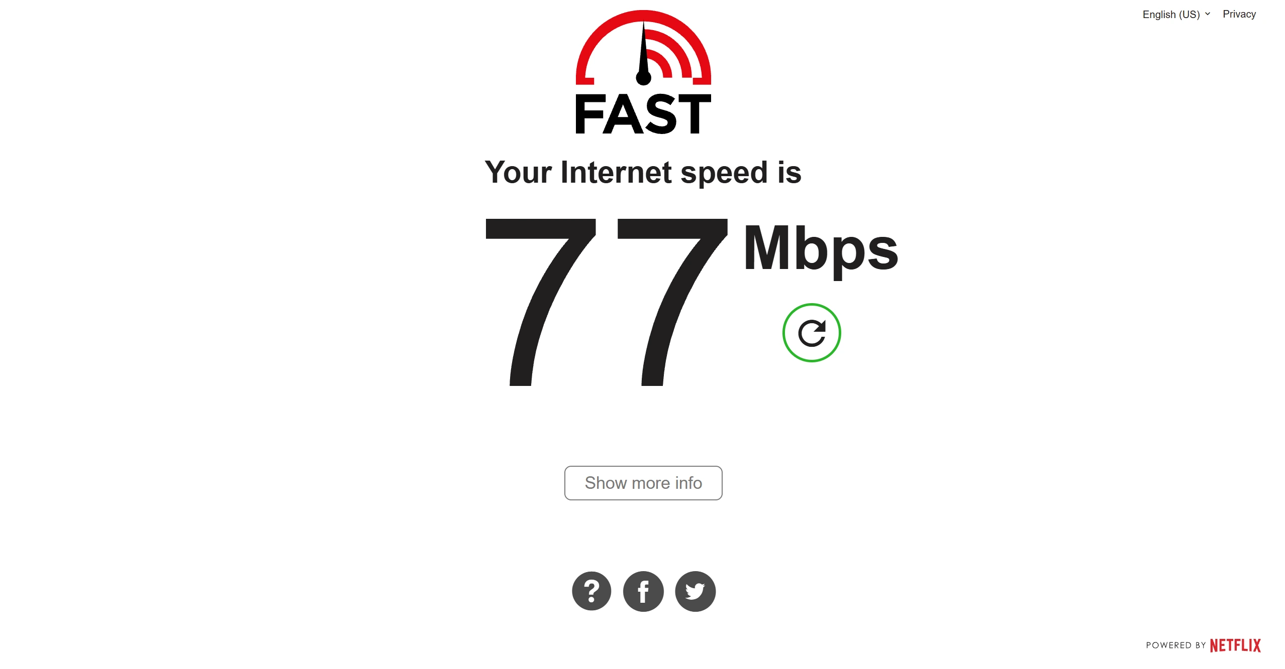 Fast 电信 非高峰期