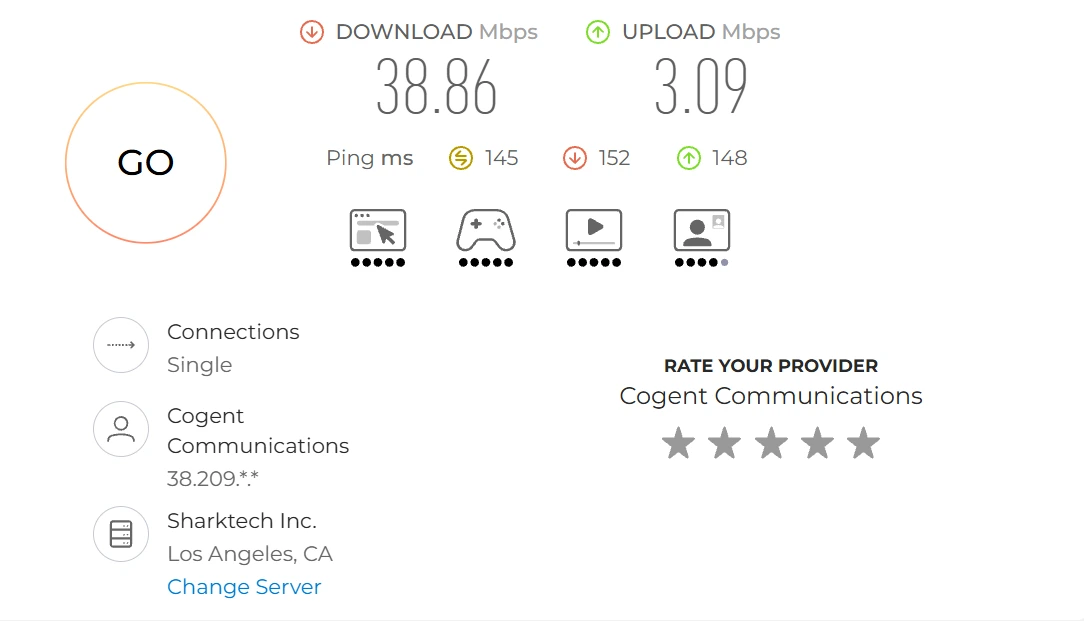 Speedtest 移动 高峰期中转