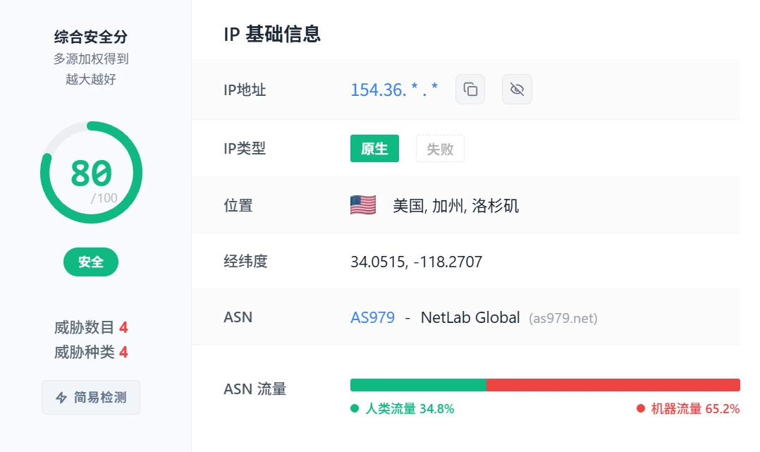 IPS 综合安全分检测