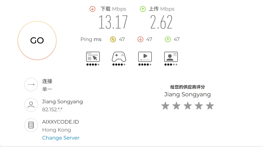 Speedtest 移动 高峰期