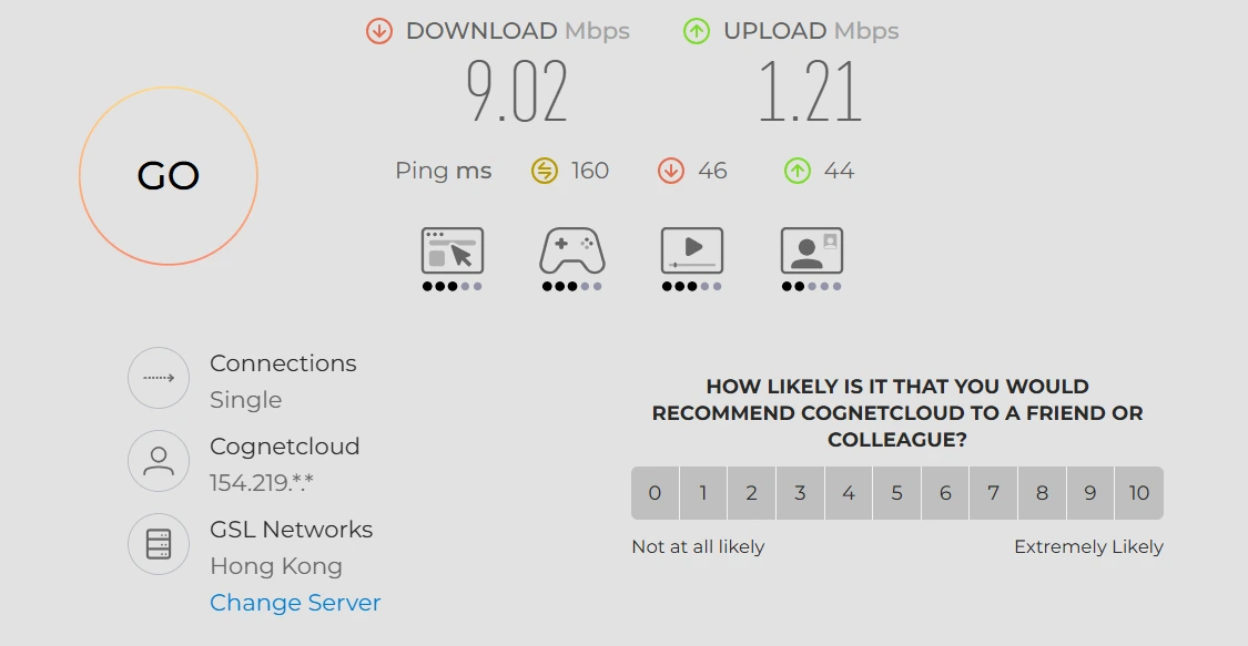 Speedtest 移动 高峰期