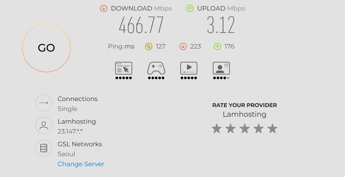Speedtest 移动 非高峰期